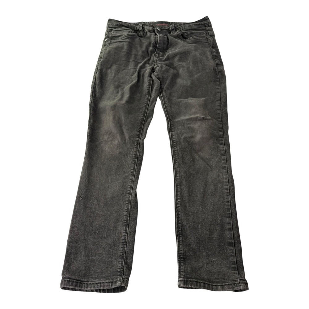 Steve's Jeans Men's Black Slim Straight Stretch Denim Jeans Dark Wash 31x30